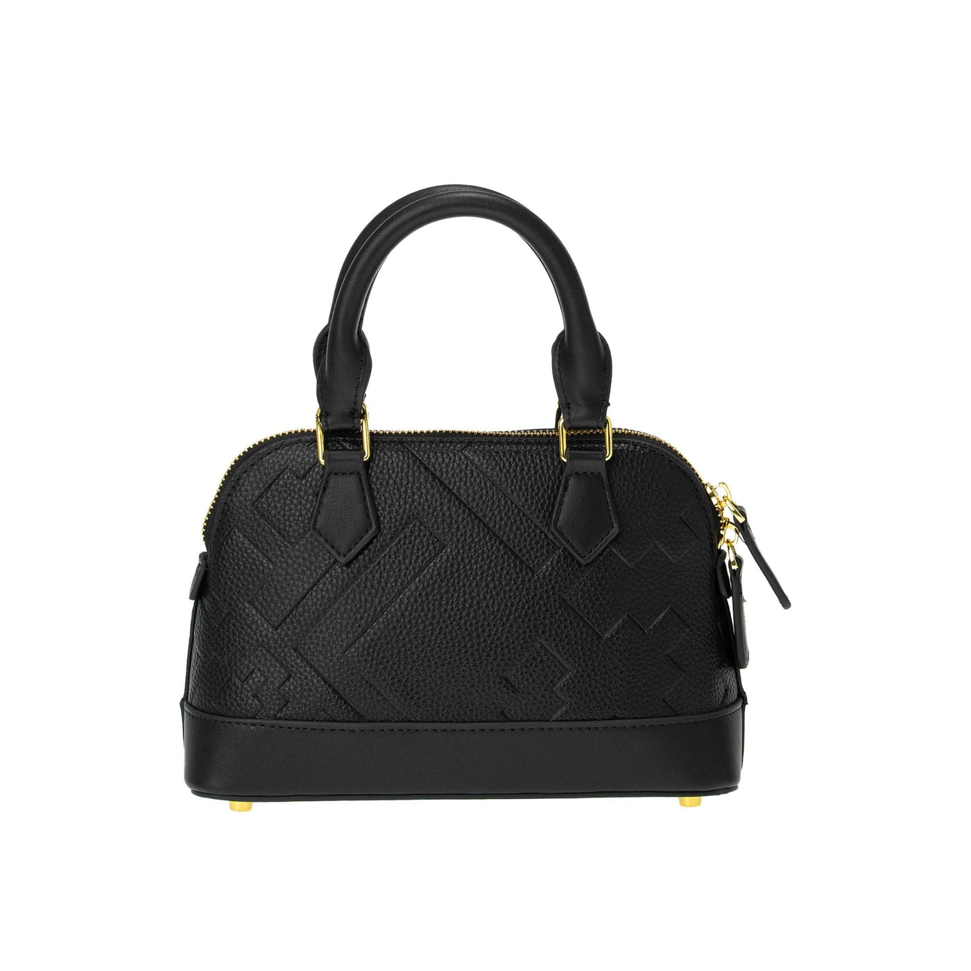 EMBOSSED DOME BAG - BLACK